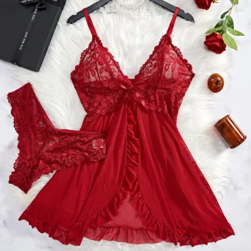 Scarlet Seduction Lace Lingerie