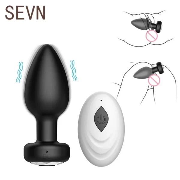 10 Speeds Anal Plug Vibrator with Remote