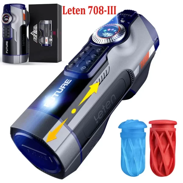 Newest Leten 708-Iii Male Masturbator Automatic Piston