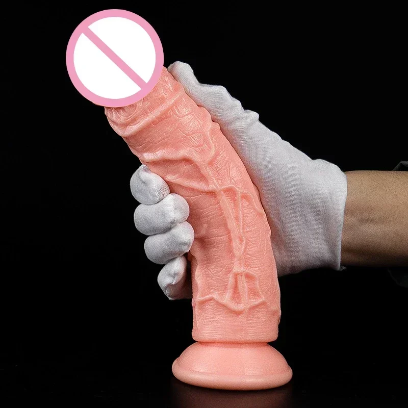 Adult Sex Toys Realistic Transparent Dildo/Flesh Color - Image 3
